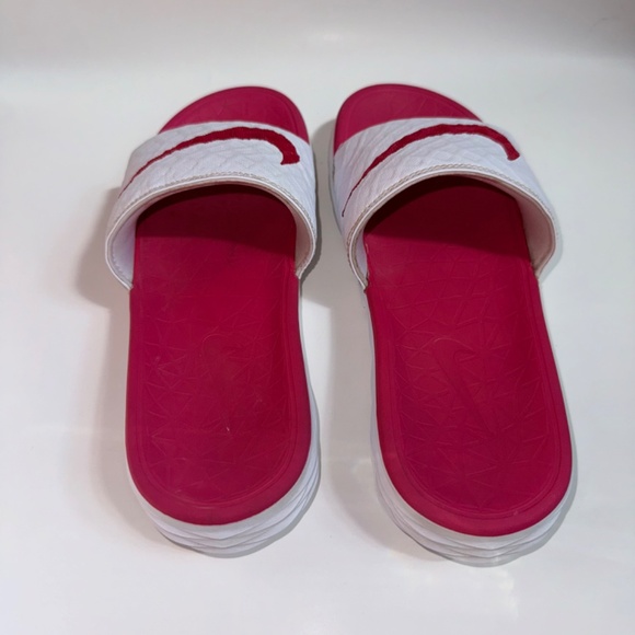 Nike Kawa White and Pink Slides - Picture 3 of 7